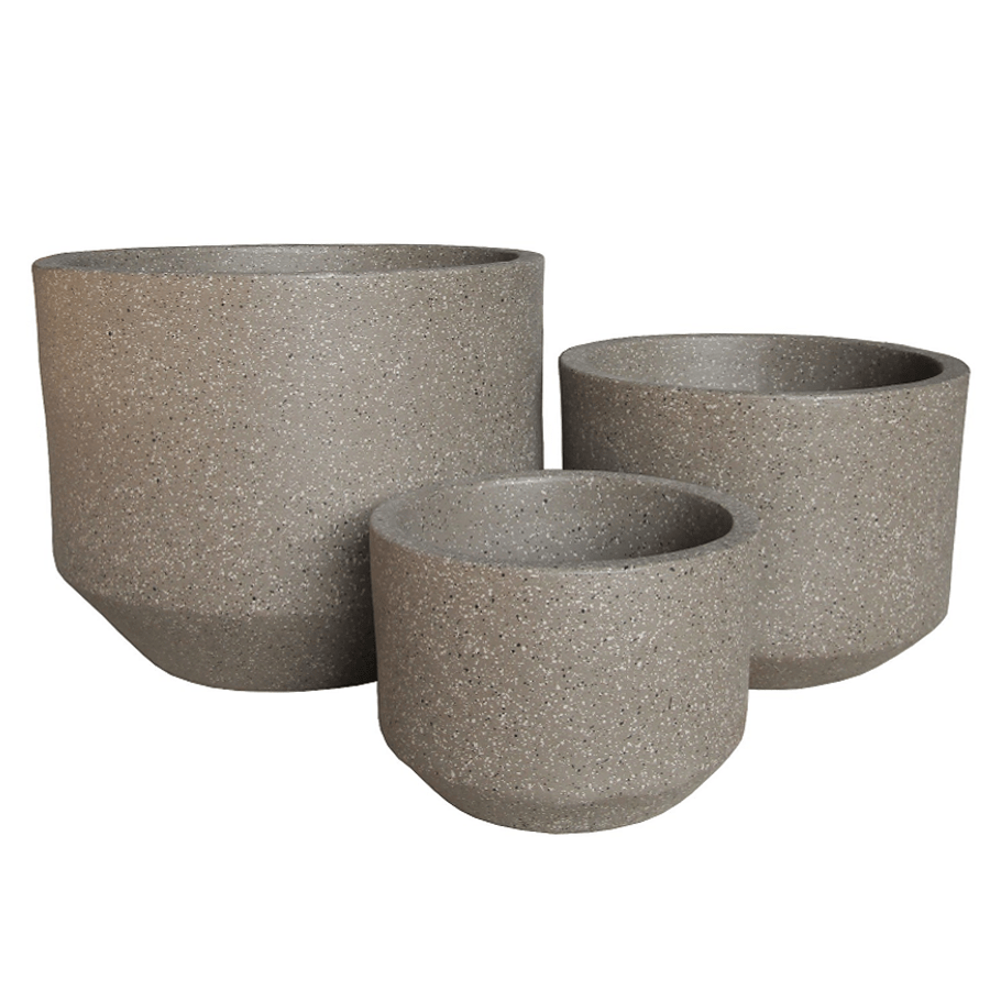 MORE TERRAZO OPTIONS Terrazo Gray Clay Pot Terrazo Gray Clay Pot Mandaue Foam