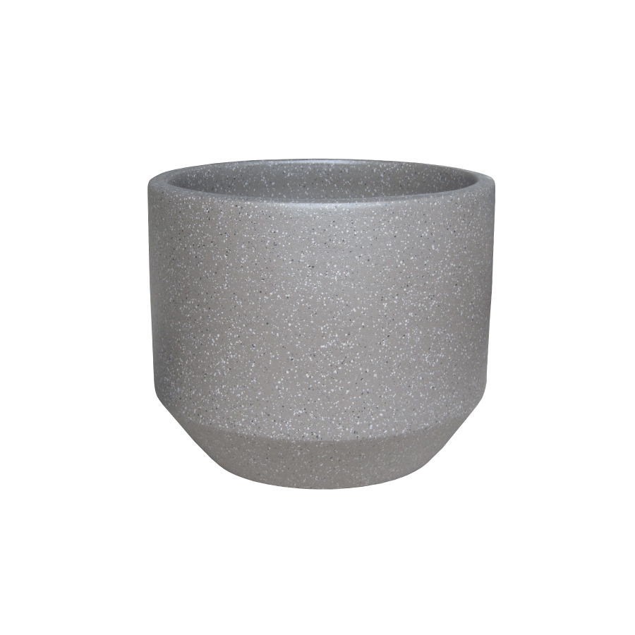 MORE TERRAZO OPTIONS Terrazo Gray Clay Pot Terrazo Gray Clay Pot 36 cm Mandaue Foam