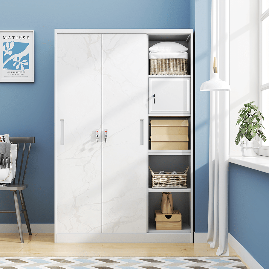 Theodore 3 Door Metal Wardrobe