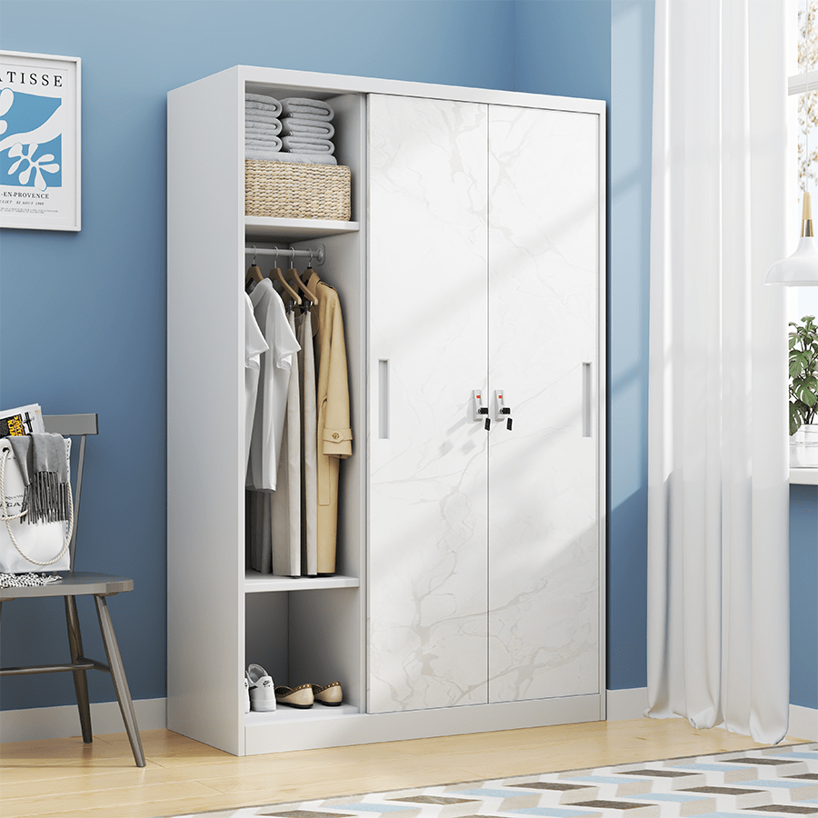 Theodore 3 Door Metal Wardrobe