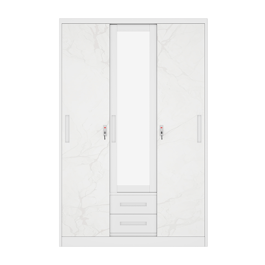 Theodore 3 Door Metal Wardrobe