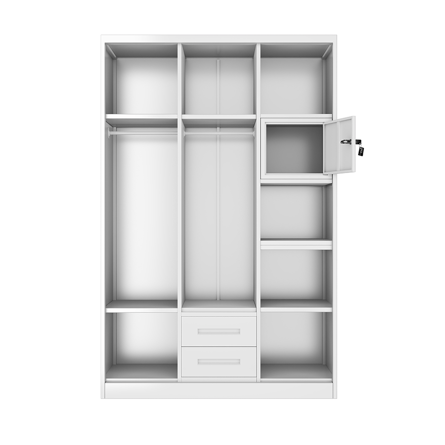 Theodore 3 Door Metal Wardrobe