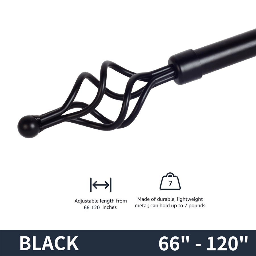 MORE THIA OPTIONS Thia Heavy-duty Black Curtain Rod Thia Heavy-duty Black Curtain Rod Mandaue Foam