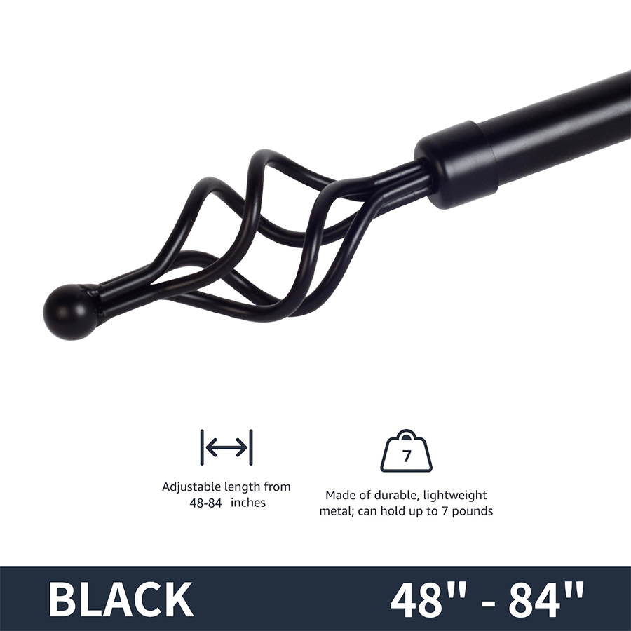 MORE THIA OPTIONS Thia Heavy-duty Black Curtain Rod Thia Heavy-duty Black Curtain Rod Mandaue Foam