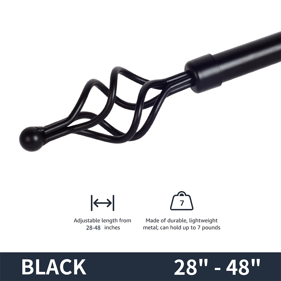MORE THIA OPTIONS Thia Heavy-duty Black Curtain Rod Thia Heavy-duty Black Curtain Rod Mandaue Foam