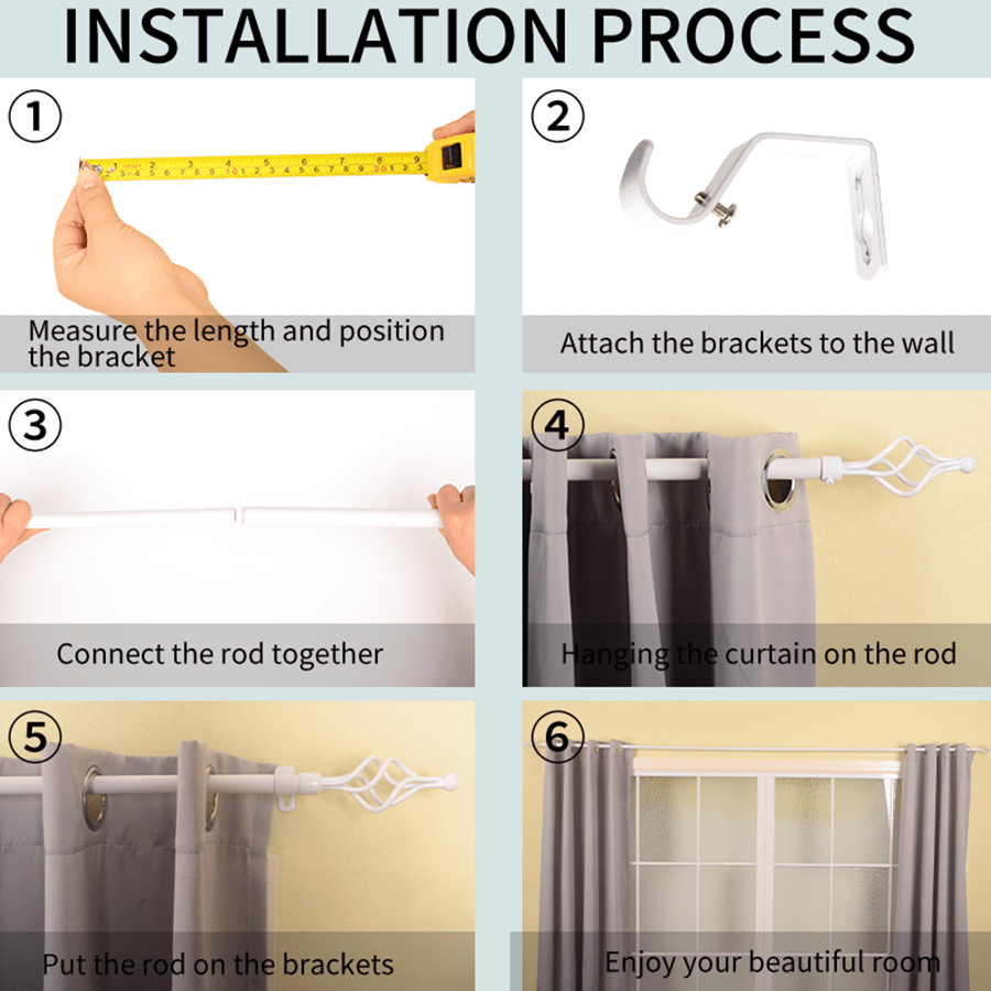 MORE THIA OPTIONS Thia Heavy-duty White Curtain Rod Thia Heavy-duty White Curtain Rod Mandaue Foam
