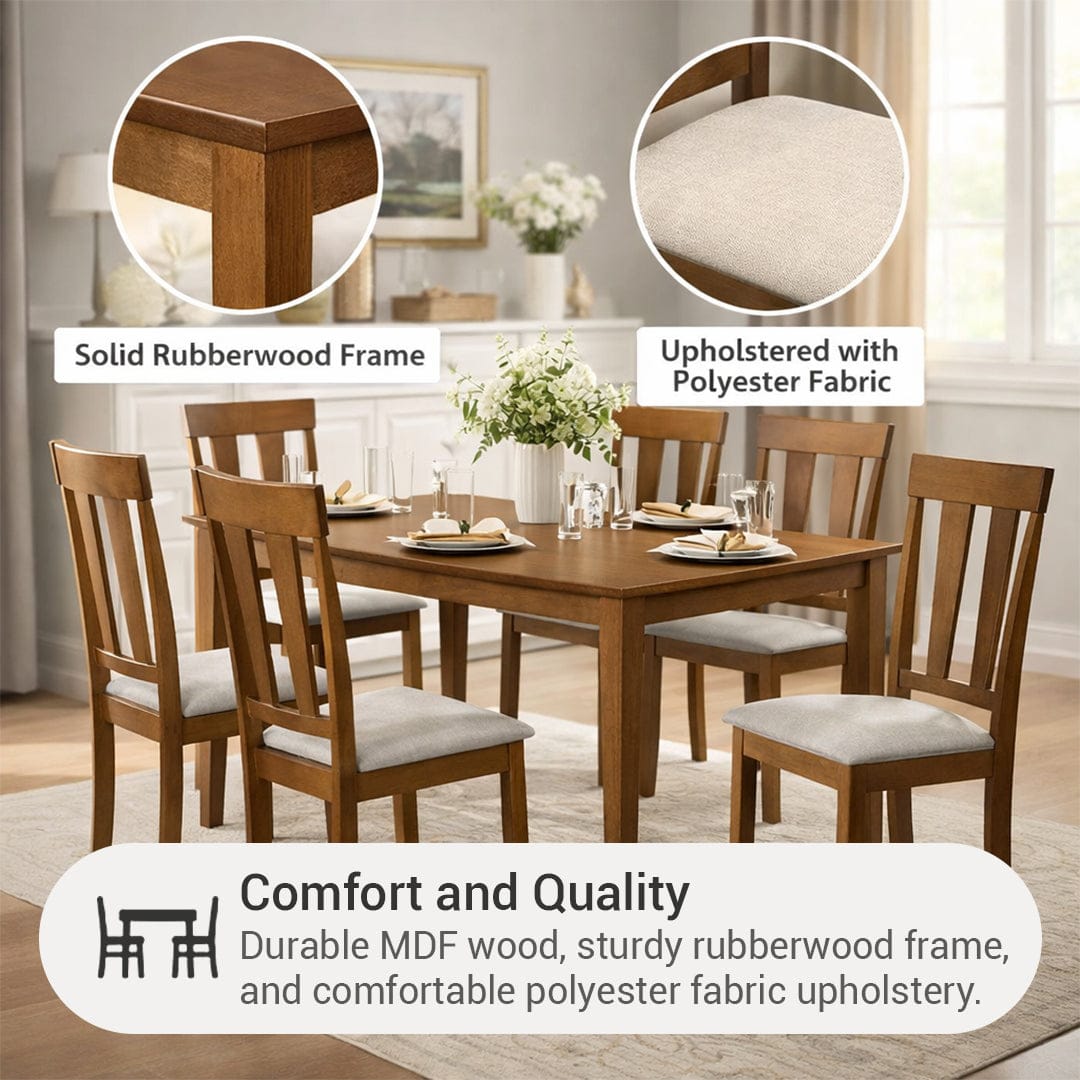 Thiago + Daphne 6 Seater Dining Set