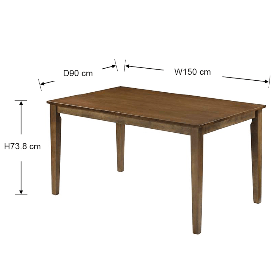 Thiago Dining Table Thiago Dining Table 150 cm 6 Seat Dining Table Mandaue Foam