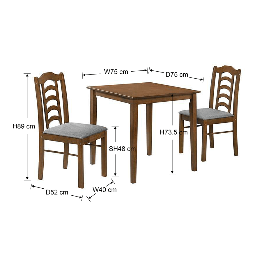Thiago + Tessa 2 Seater Dining Set Thiago + Tessa 2 Seater Dining Set Mandaue Foam