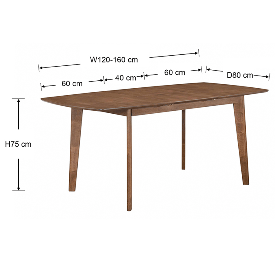 MORE TORIN OPTIONS Torin 120-160 Butterfly Extension Table Torin 120-160 Butterfly Extension Table Mandaue Foam