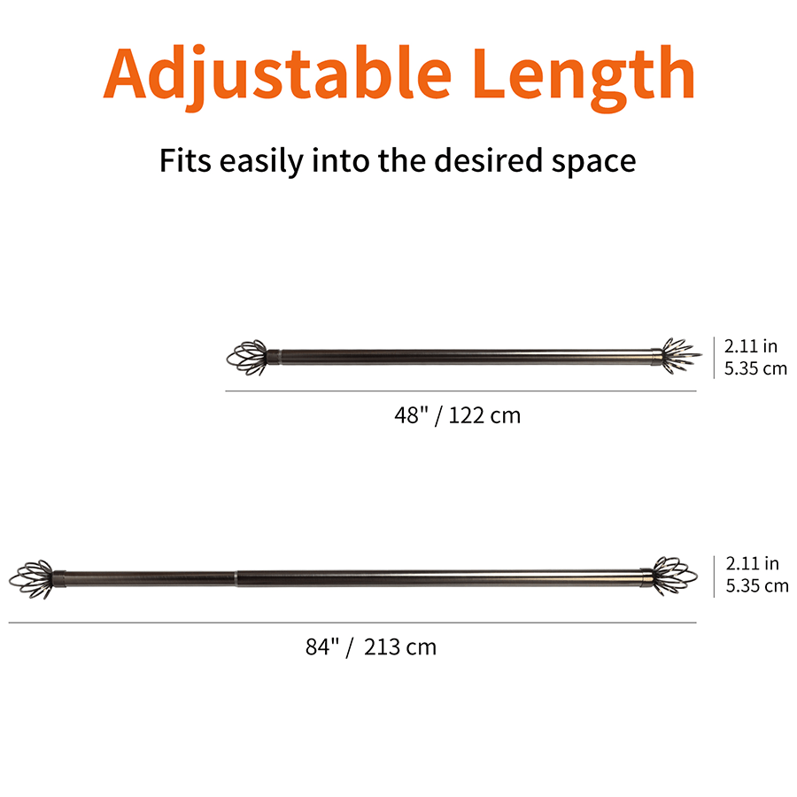 Tove Heavy-Duty Curtain Rod Tove Heavy-Duty Curtain Rod Mandaue Foam
#Size_48-84 Inches