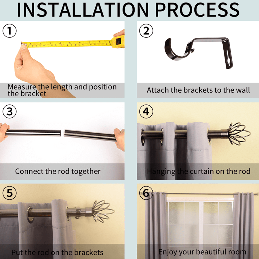 Tove Heavy-Duty Curtain Rod Tove Heavy-Duty Curtain Rod Mandaue Foam