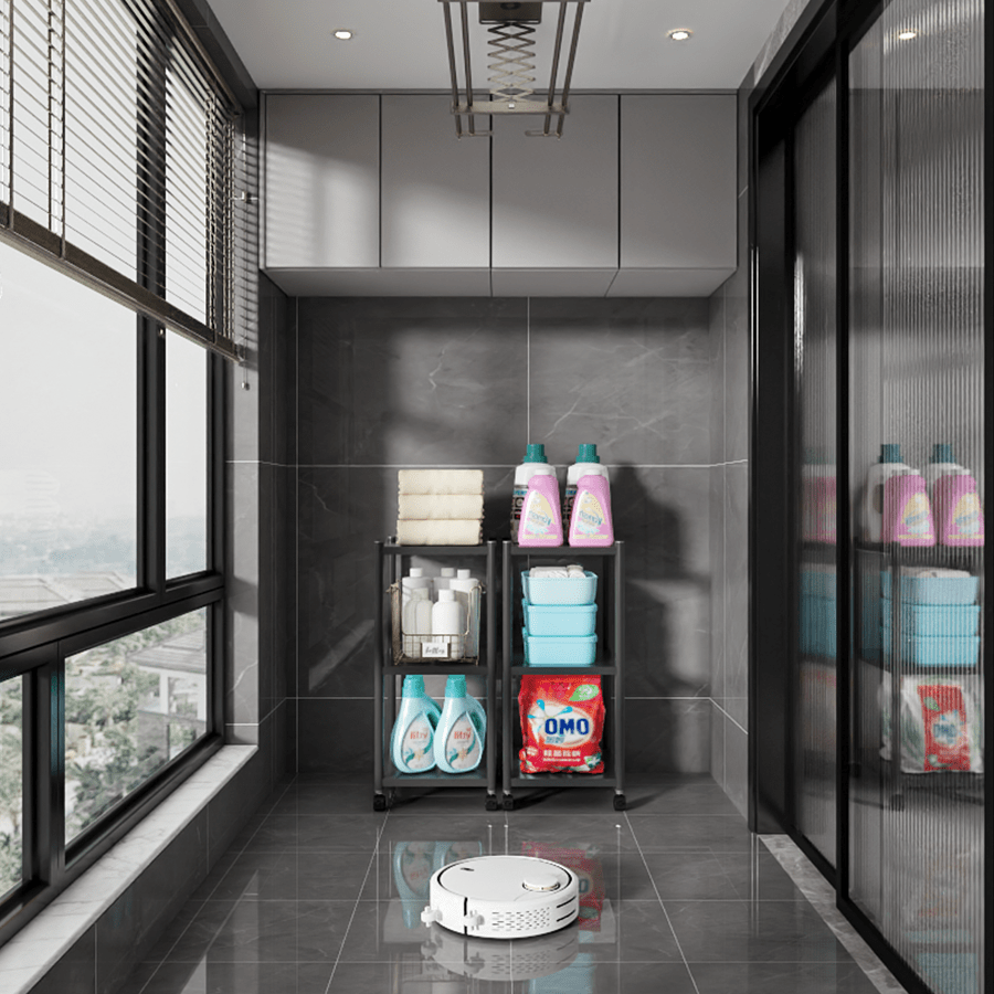 MORE TRION OPTIONS Trion 3 Tier Shelving Rack with Wheels Trion 3 Tier Shelving Rack with Wheels Mandaue Foam