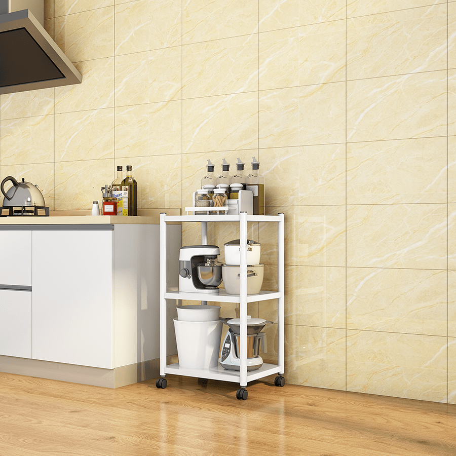 MORE TRION OPTIONS Trion 3 Tier Shelving Rack with Wheels Trion 3 Tier Shelving Rack with Wheels Mandaue Foam