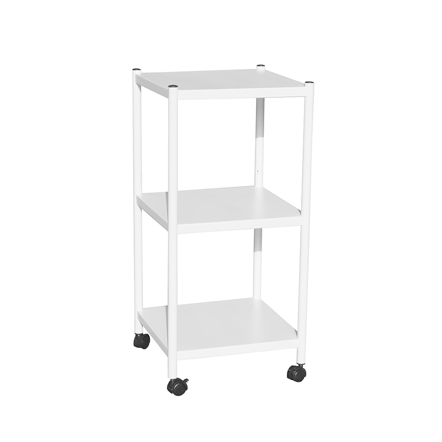 MORE TRION OPTIONS Trion 3 Tier Shelving Rack with Wheels Trion 3 Tier Shelving Rack with Wheels White Mandaue Foam