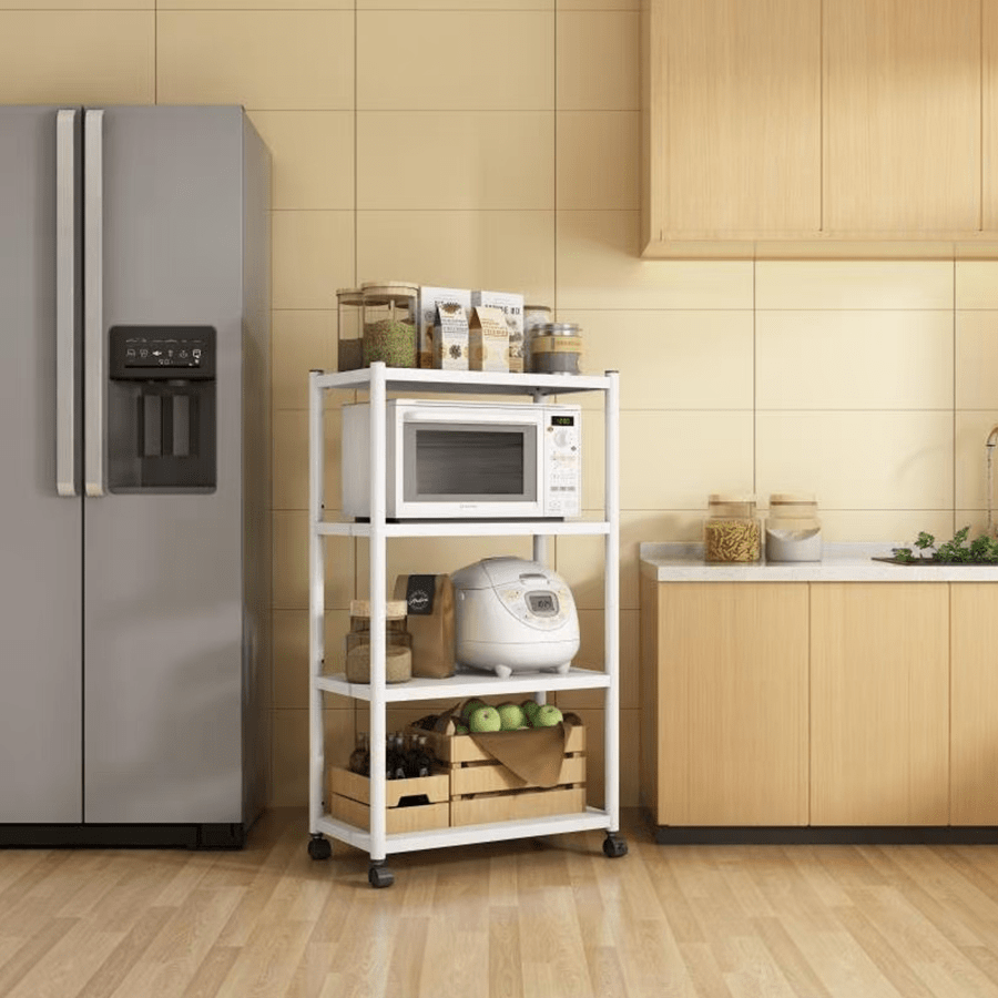 MORE TRION OPTIONS Trion 4 Tier Shelving Rack with Wheels Trion 4 Tier Shelving Rack with Wheels Mandaue Foam