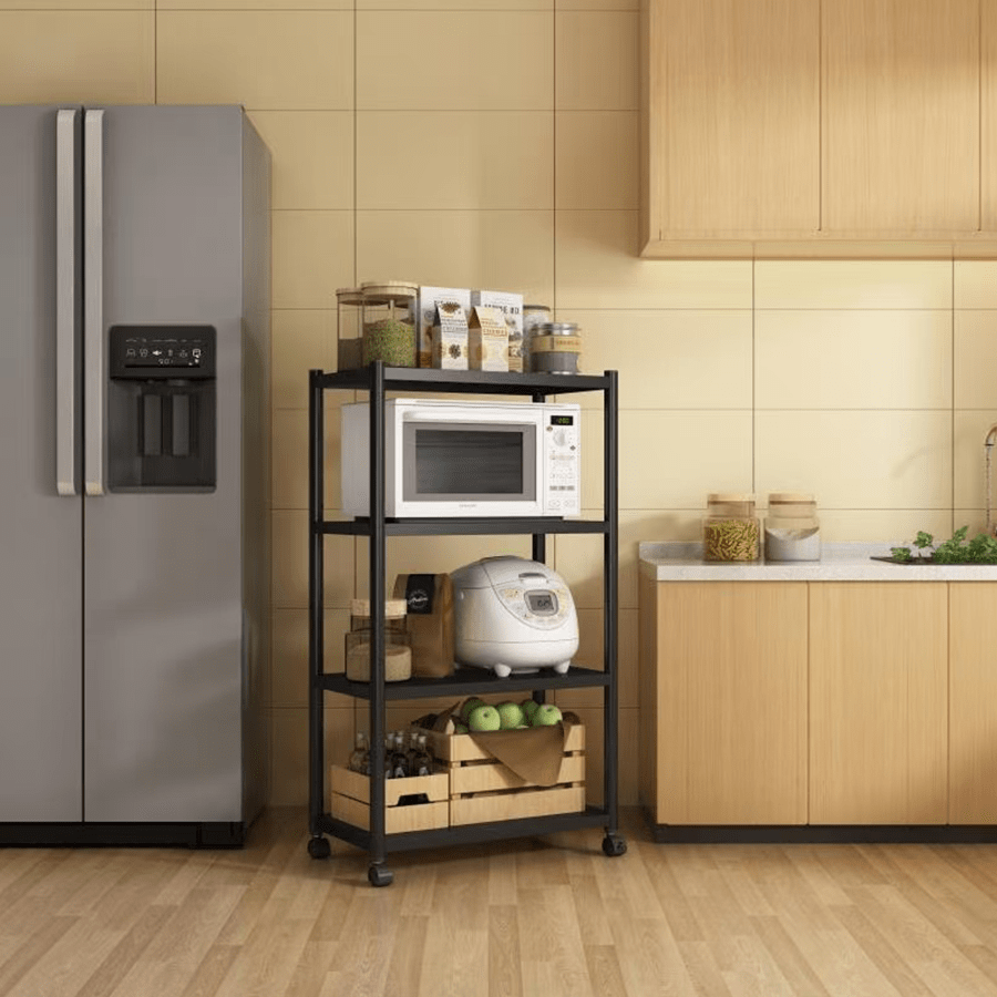 MORE TRION OPTIONS Trion 4 Tier Shelving Rack with Wheels Trion 4 Tier Shelving Rack with Wheels Mandaue Foam