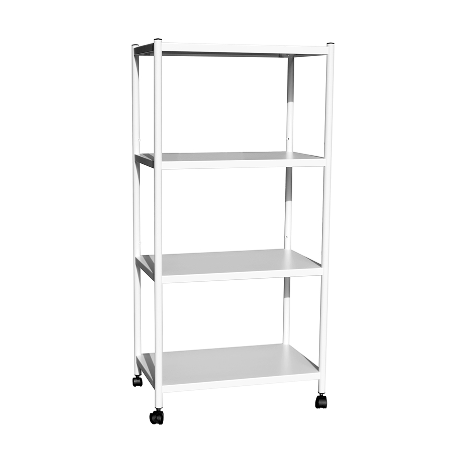 MORE TRION OPTIONS Trion 4 Tier Shelving Rack with Wheels Trion 4 Tier Shelving Rack with Wheels White Mandaue Foam