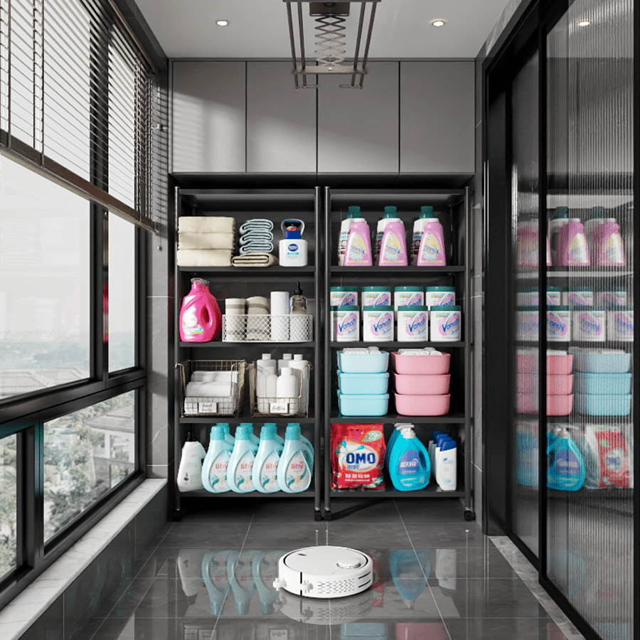 MORE TRION OPTIONS Trion 5 Tier Shelving Rack with Wheels Trion 5 Tier Shelving Rack with Wheels Mandaue Foam