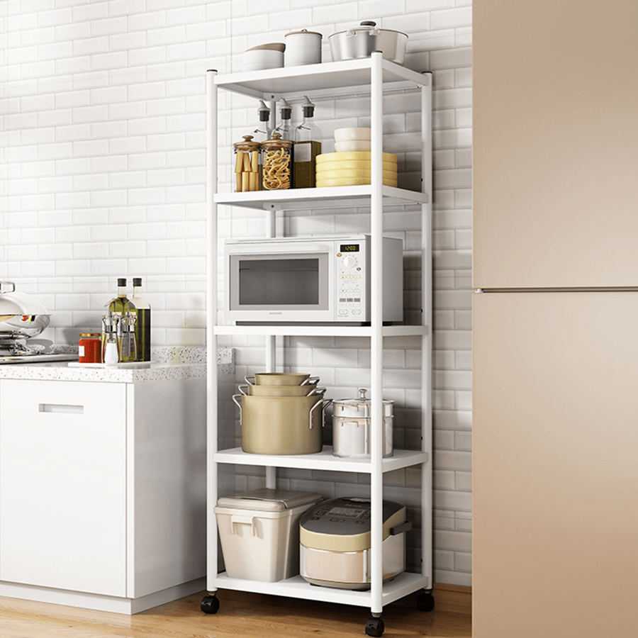MORE TRION OPTIONS Trion 5 Tier Shelving Rack with Wheels Trion 5 Tier Shelving Rack with Wheels Mandaue Foam