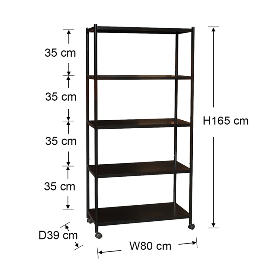 MORE TRION OPTIONS Trion 5 Tier Shelving Rack with Wheels Trion 5 Tier Shelving Rack with Wheels Mandaue Foam