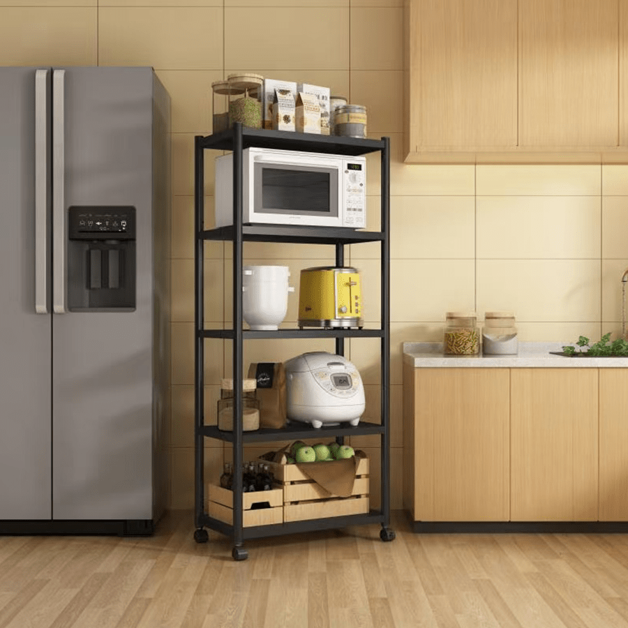 MORE TRION OPTIONS Trion 5 Tier Shelving Rack with Wheels Trion 5 Tier Shelving Rack with Wheels Mandaue Foam