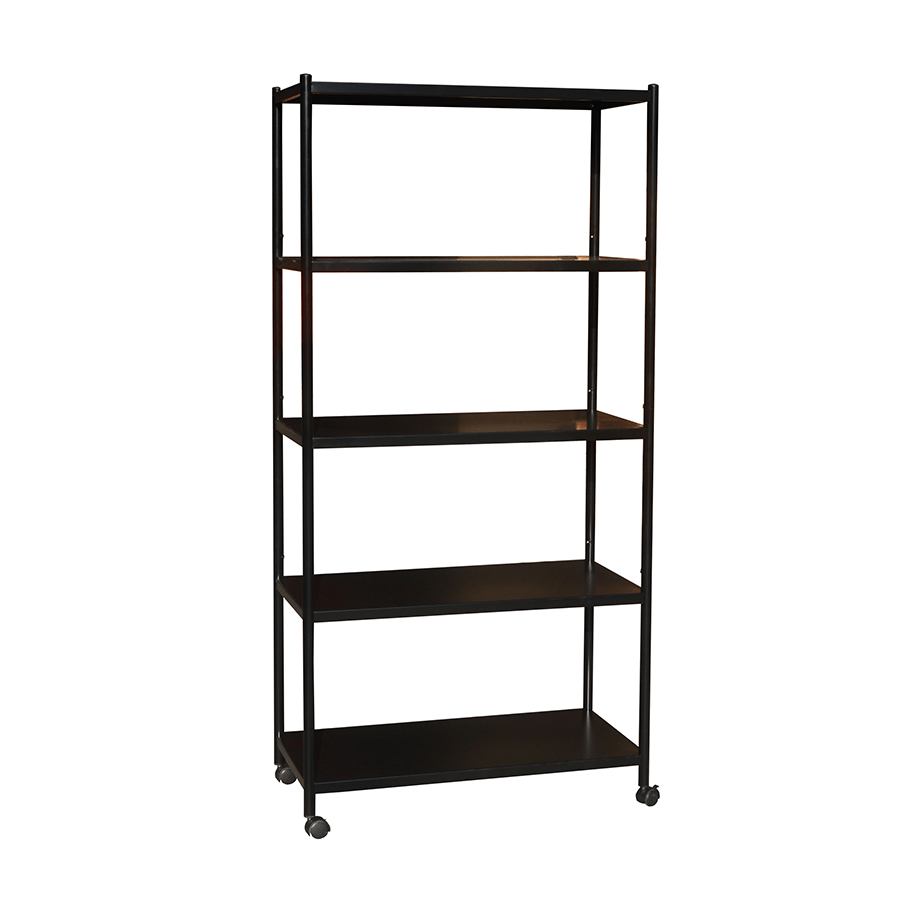 MORE TRION OPTIONS Trion 5 Tier Shelving Rack with Wheels Trion 5 Tier Shelving Rack with Wheels Black Mandaue Foam