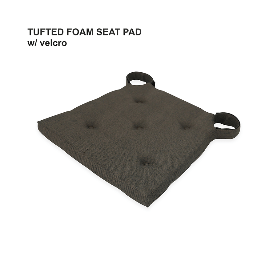 Tufted Foam Seatpad with Velcro Tufted Foam Seatpad with Velcro Random Fabric Cover Mandaue Foam