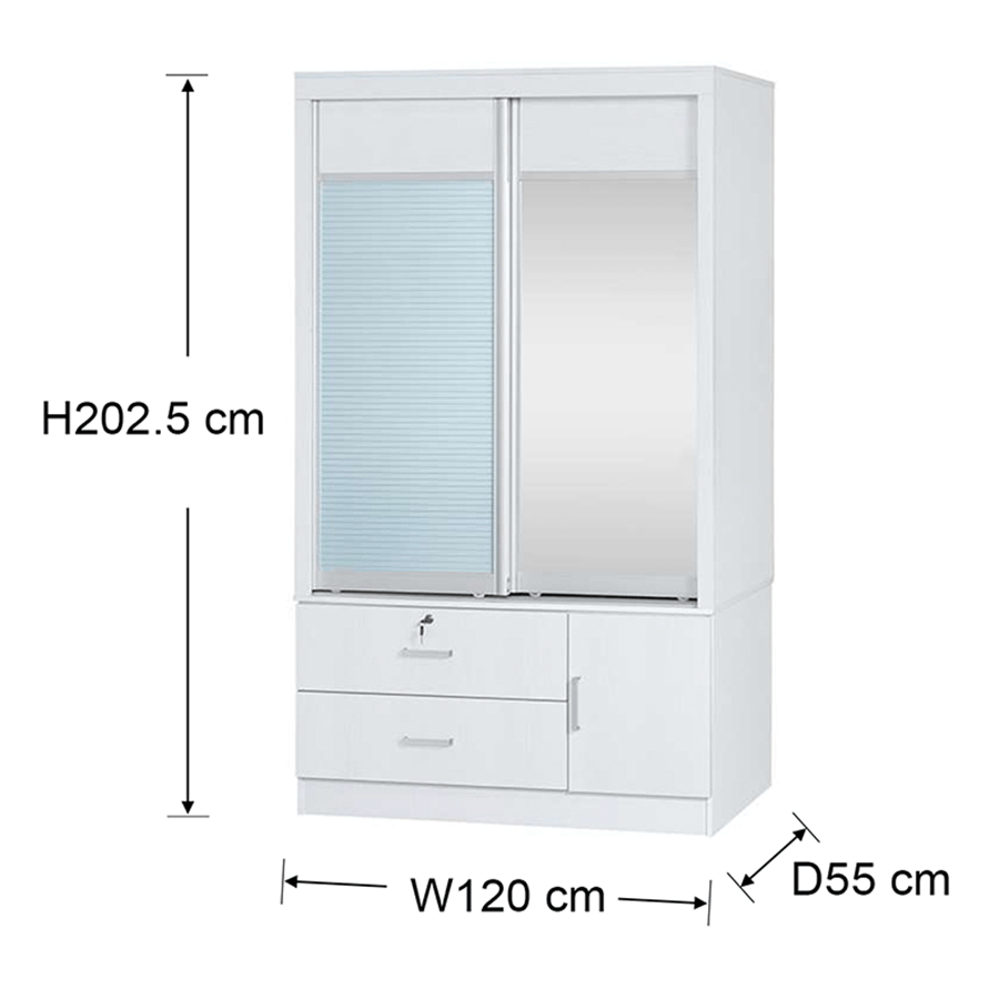 MORE VANIA OPTIONS Vania 120 cm Sliding Wardrobe Vania 120 cm Sliding Wardrobe Mandaue Foam