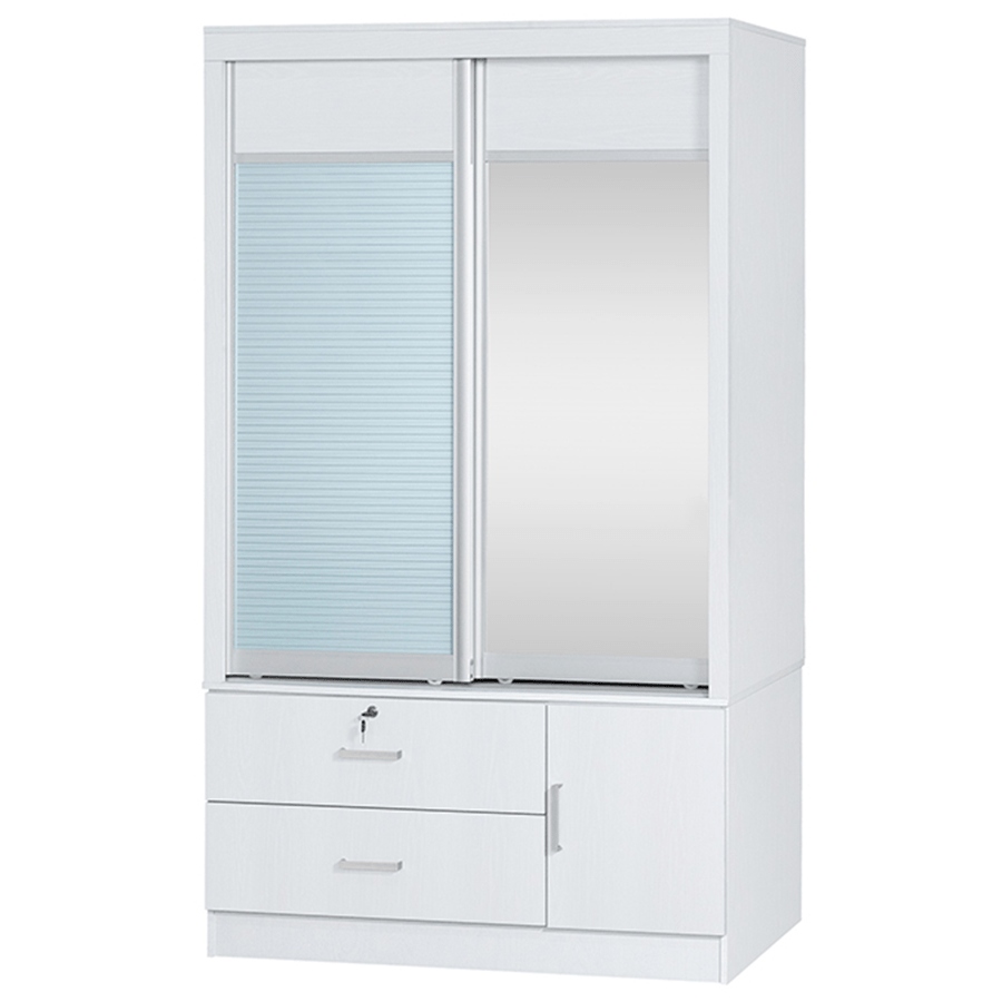 MORE VANIA OPTIONS Vania 120 cm Sliding Wardrobe Vania 120 cm Sliding Wardrobe White Mandaue Foam