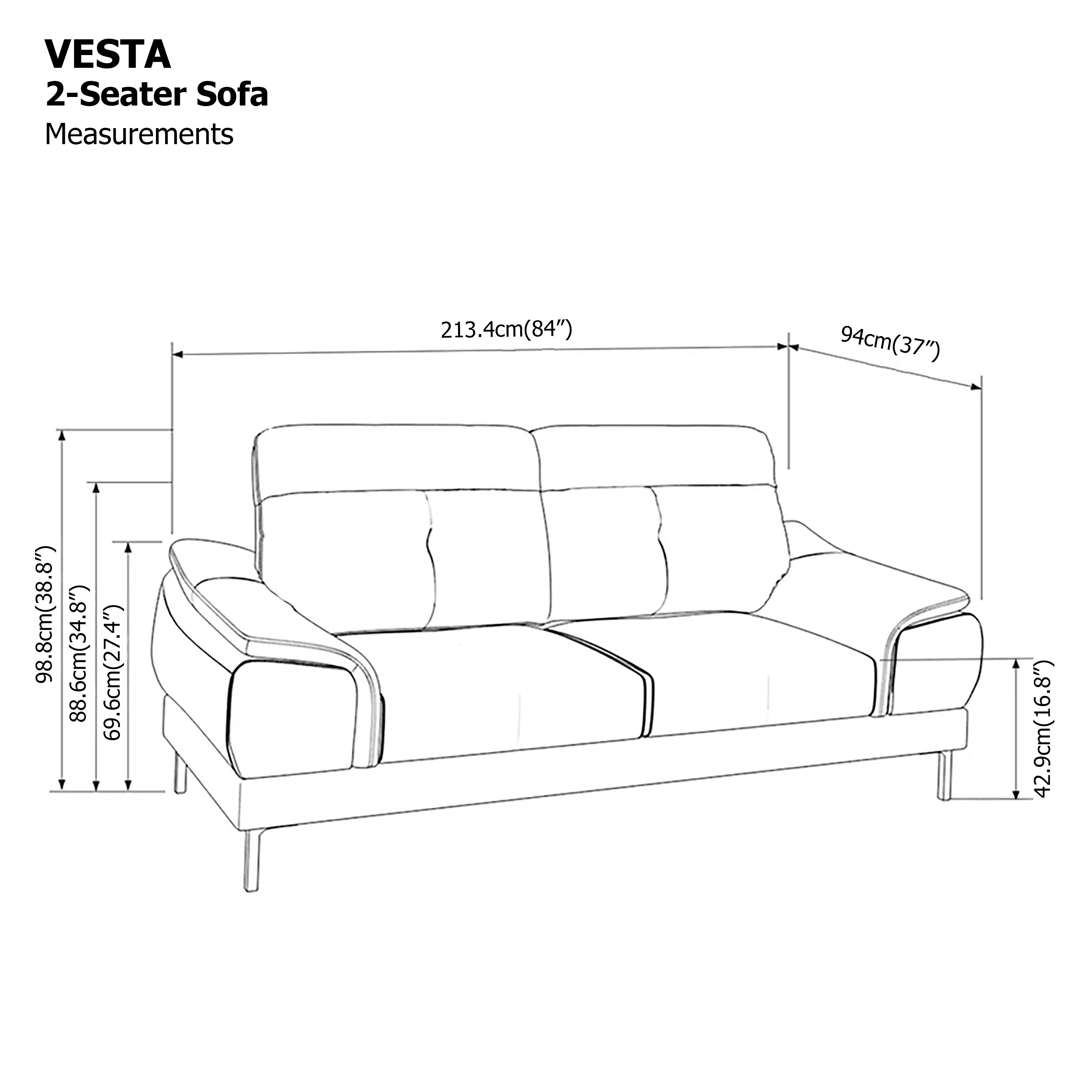 Vesta 2 Seater Sofa