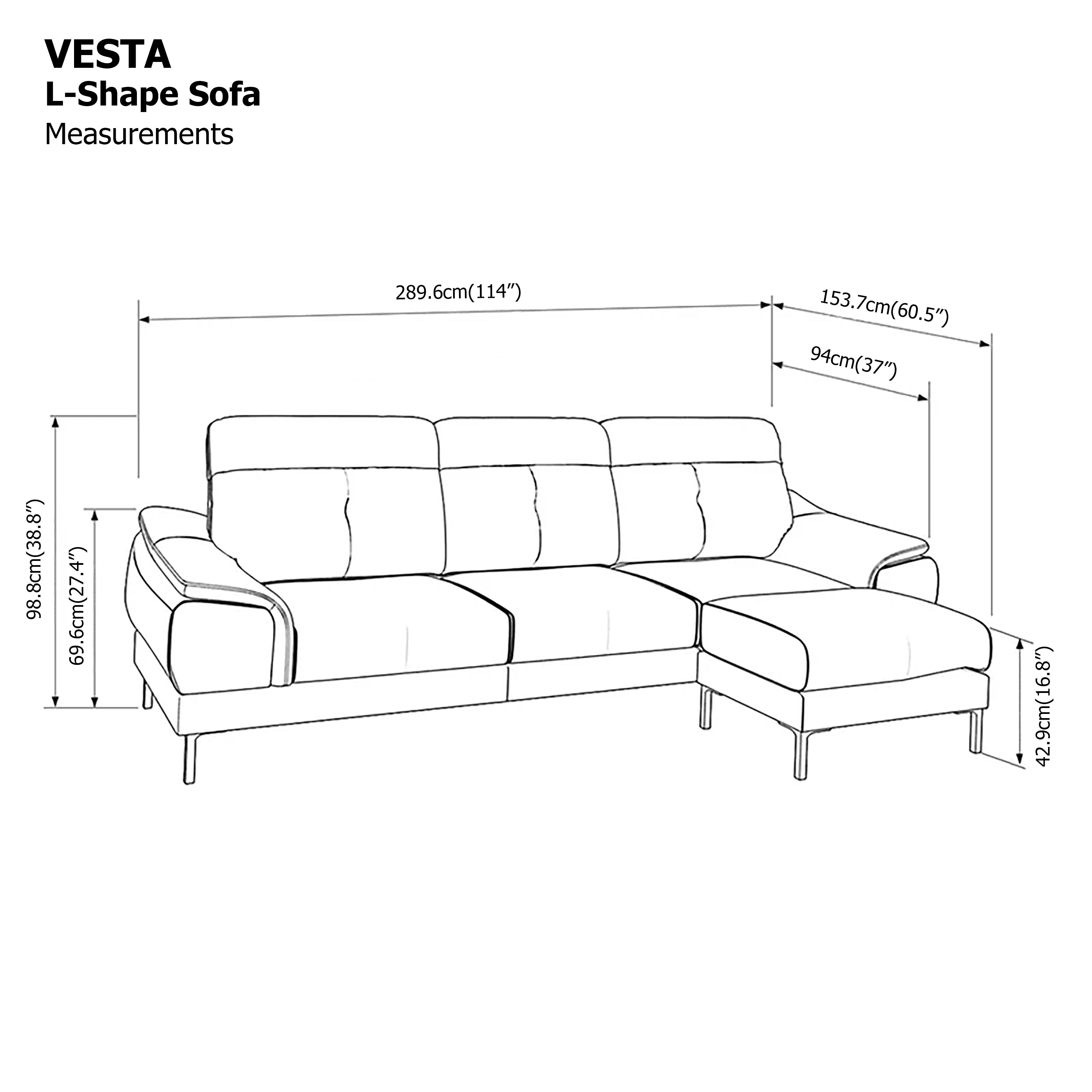 Vesta L-Shape Sofa