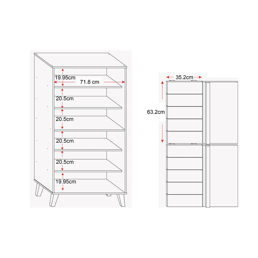 Vicco Mid Shoe Cabinet