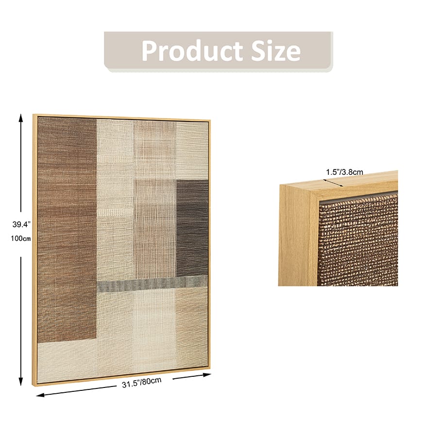 Waryn Canvas Wall Art with PS Frame 80x100 cm