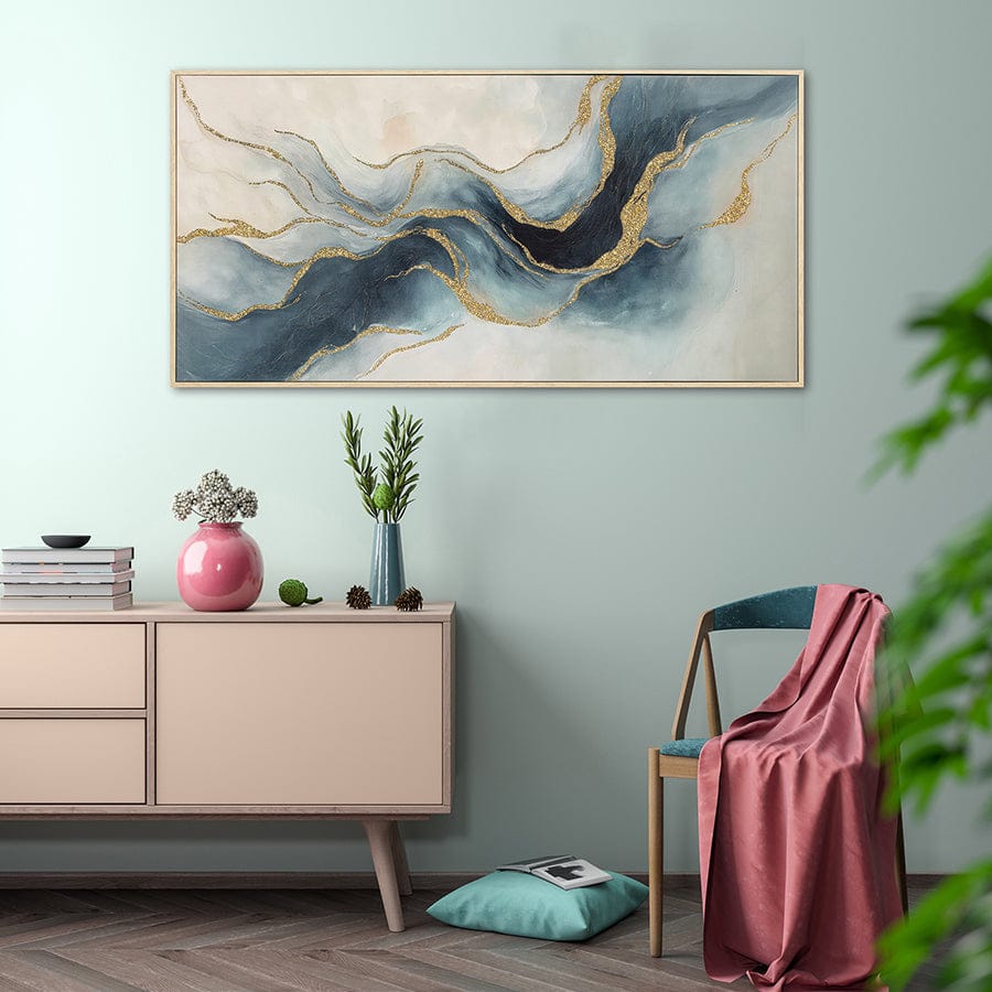 Wenke Canvas Wall Art with PS Frame 140x70cm