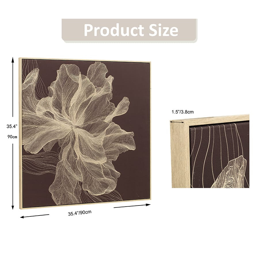Westin Canvas Wall Art with PS Frame 90x90 cm