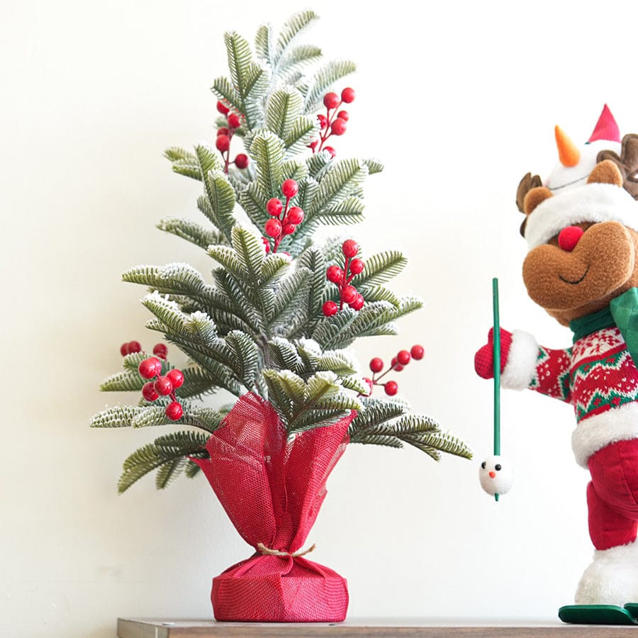 White Bark Pine with Berry Table Top 55cm
