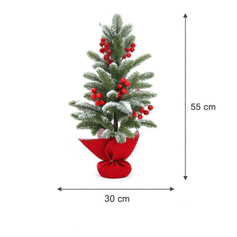 White Bark Pine with Berry Table Top 55cm