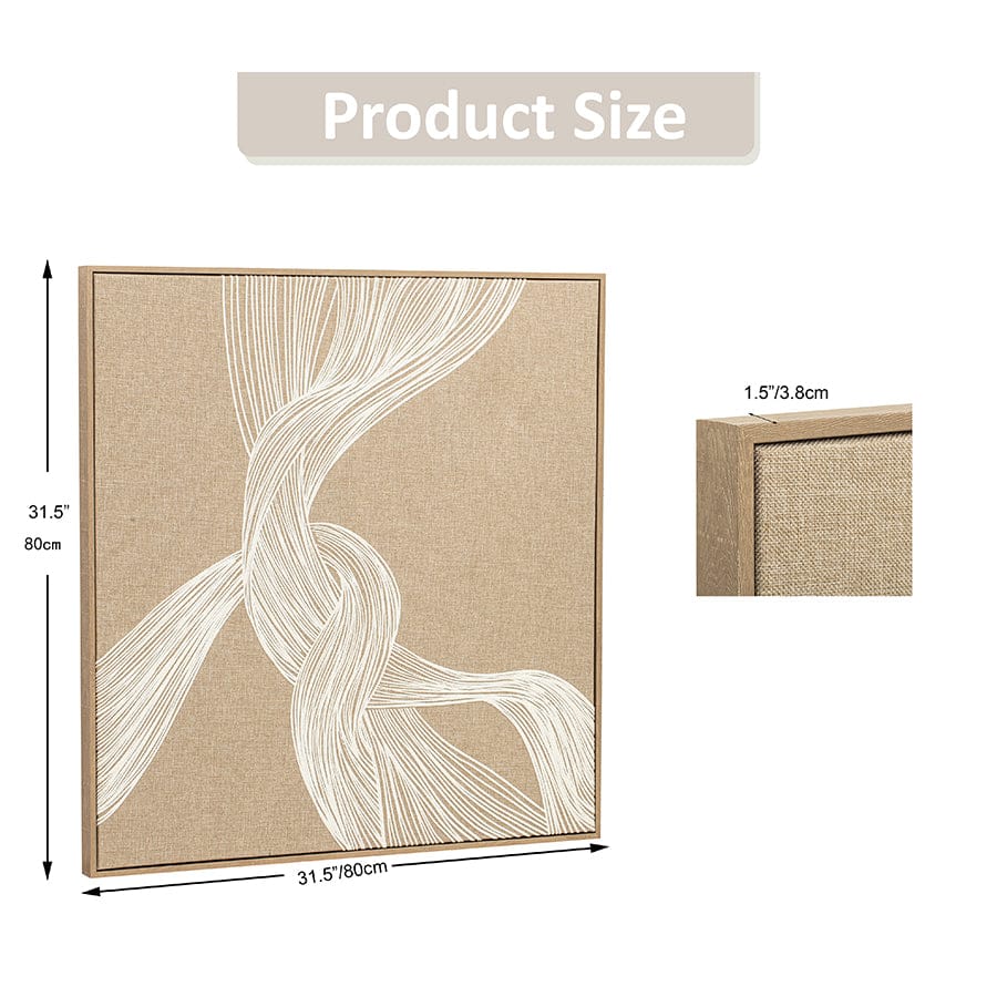 Winry Canvas Wall Art with PS Frame 80x80 cm