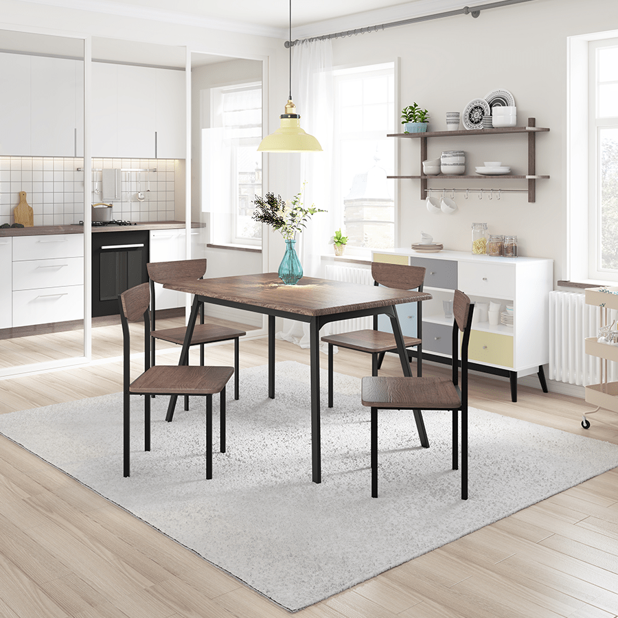 MORE XAVIER OPTIONS Xavier 4 Seater Dining Set Xavier 4 Seater Dining Set Walnut Mandaue Foam