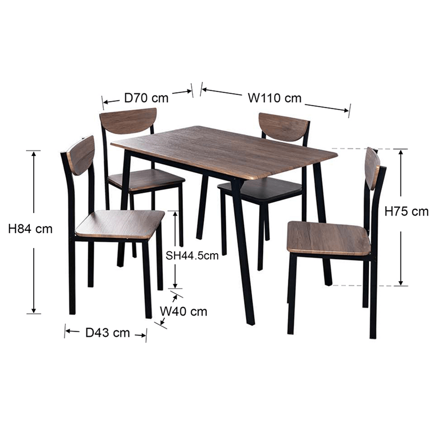 MORE XAVIER OPTIONS Xavier 4 Seater Dining Set Xavier 4 Seater Dining Set Walnut Mandaue Foam