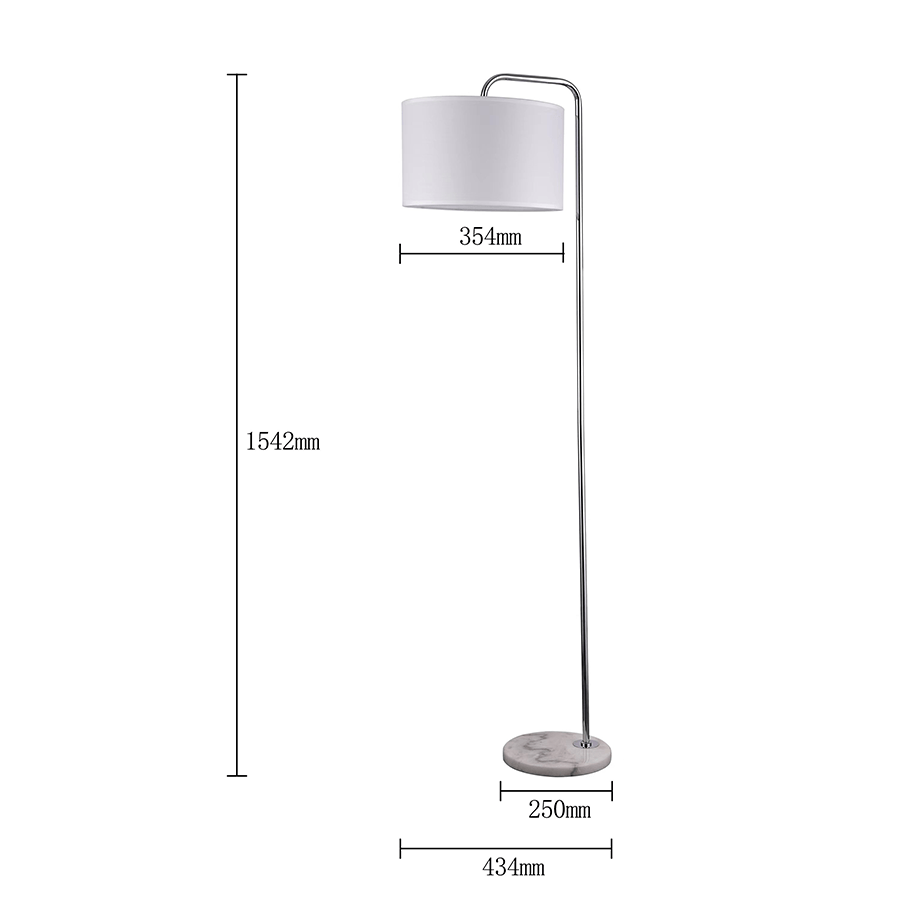 Yette Chrome Floor Lamp Yette Chrome Floor Lamp Mandaue Foam