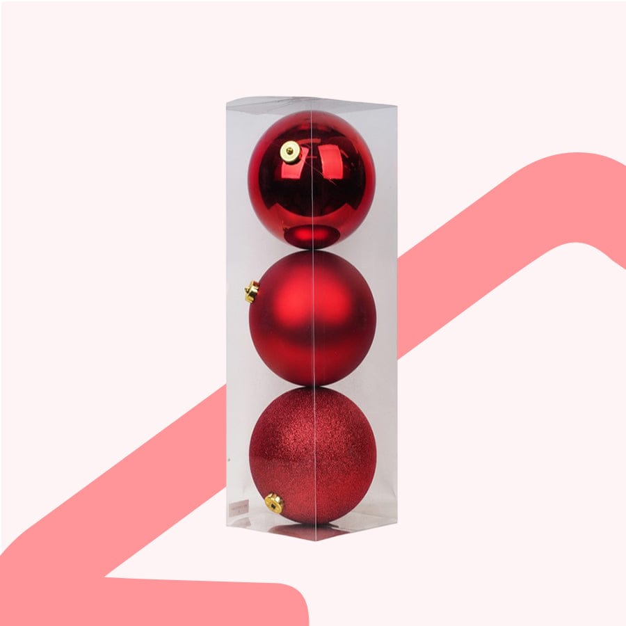 Yule Red 15cm 3pc