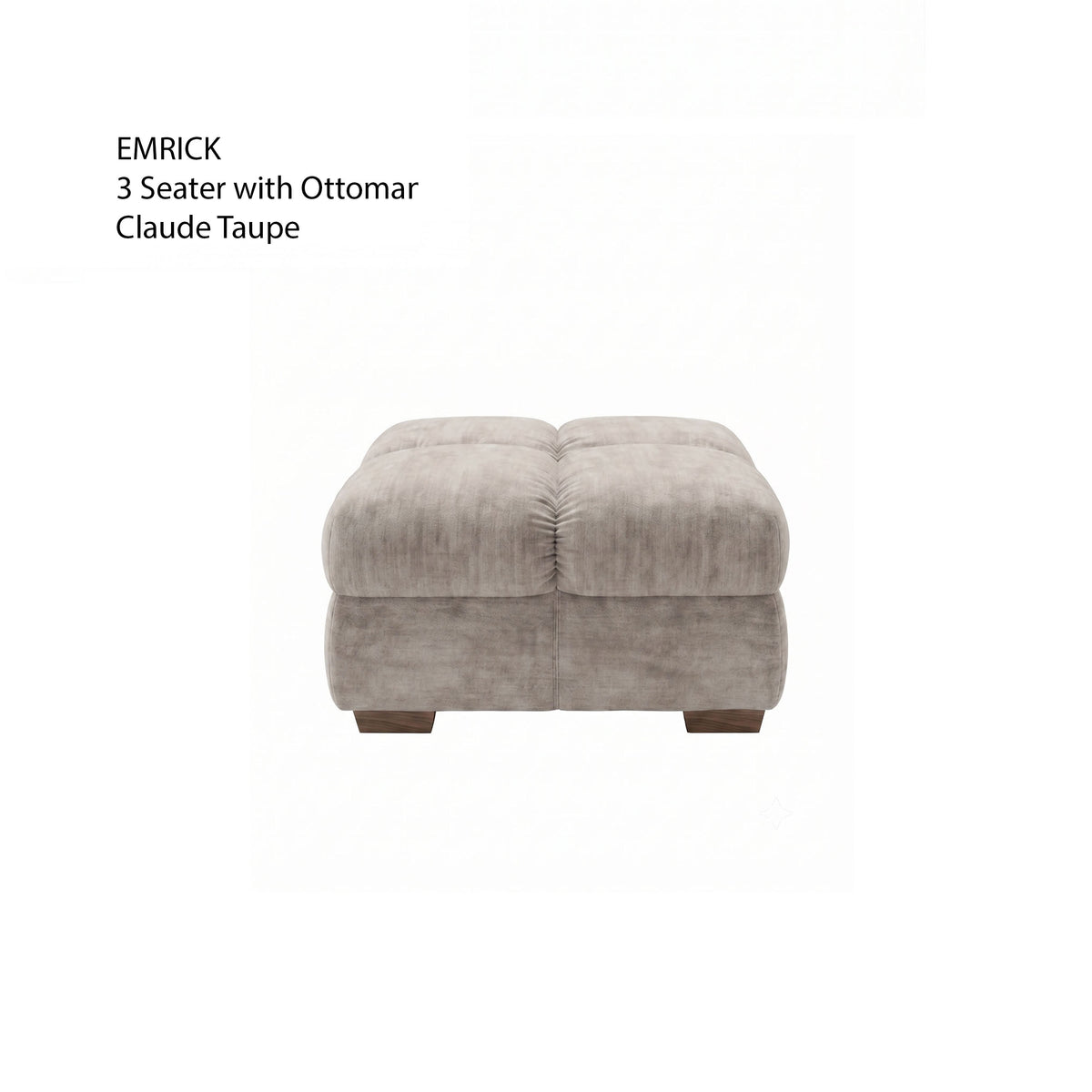 Emrick 3 Seater with Ottoman