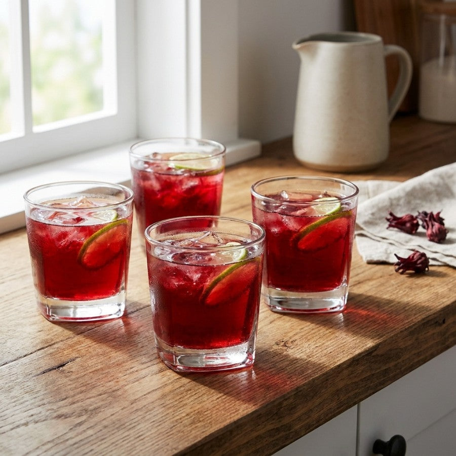 Soria Tumbler Glass 4pcs Set - 10oz