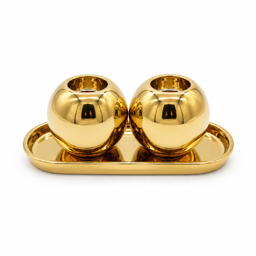 Orbit Dou Candle Holder Set