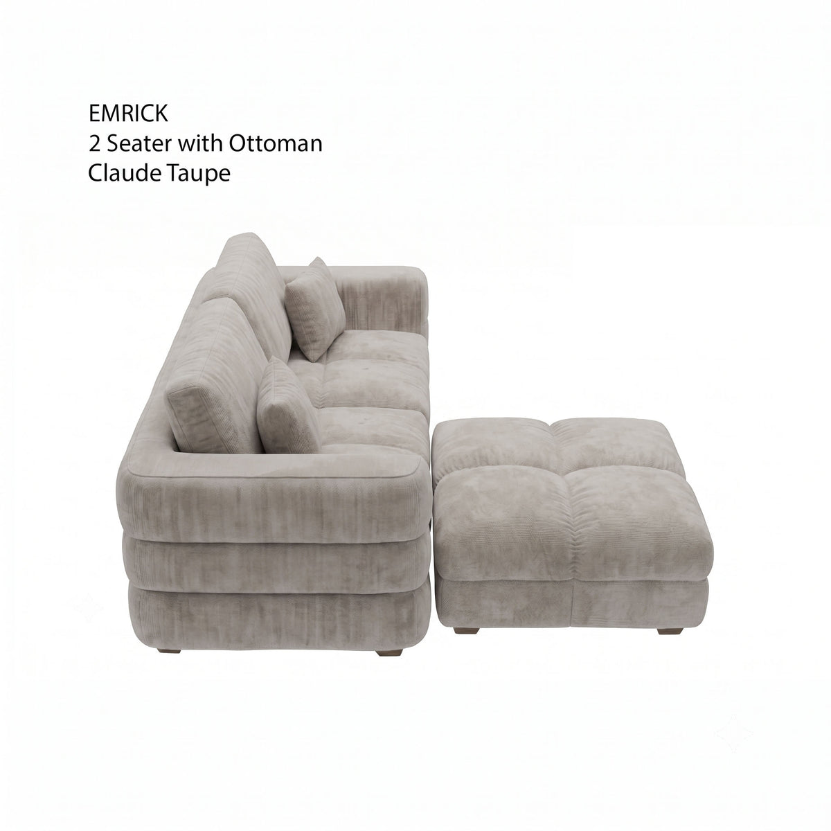 Emrick 2 Seater with Ottoman