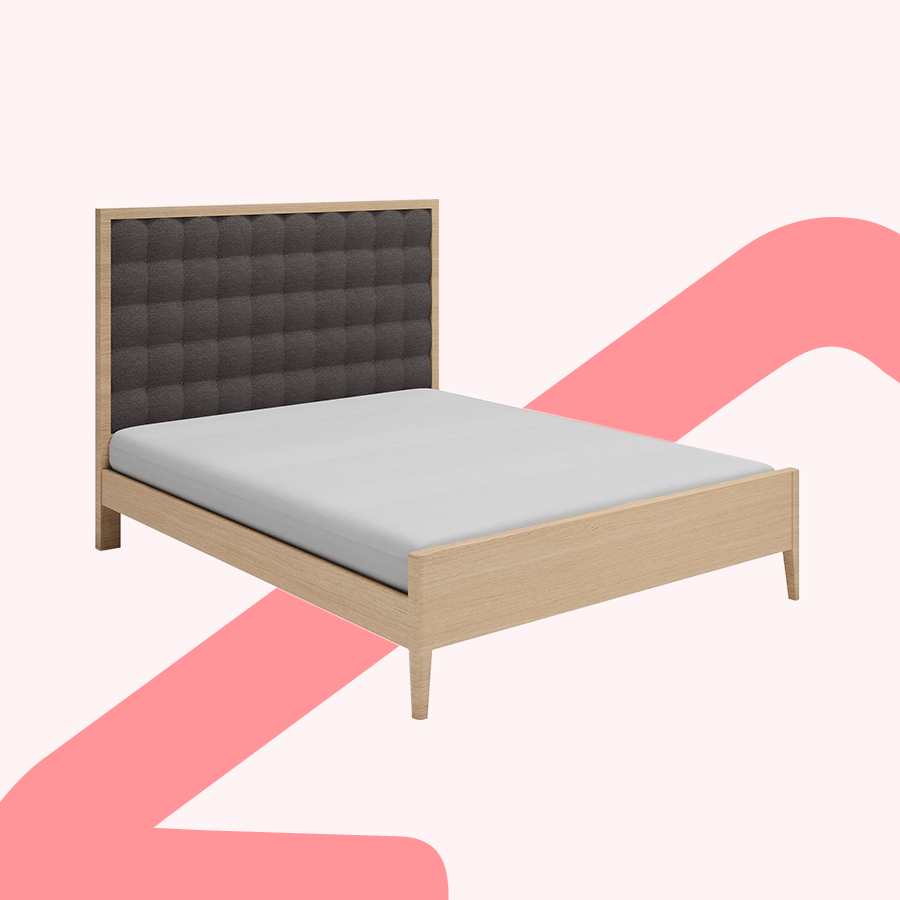 Adrianna 54x75" Bed - Oak