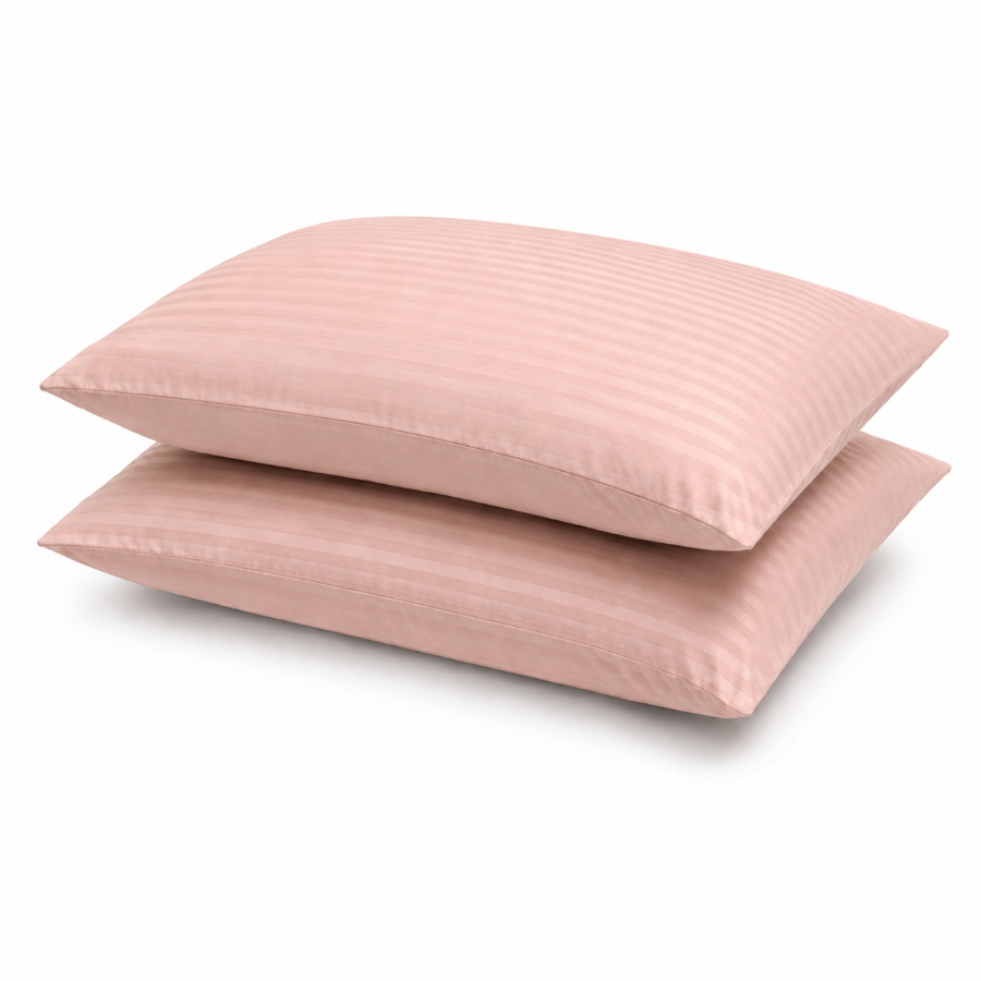 Basic Rose Dust Plain Pillowcases
