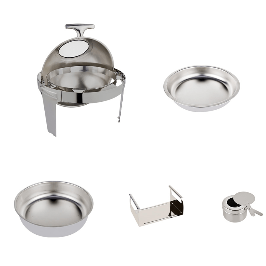 Kale Chafing Dish Roll Top with Warmer- 6L